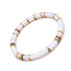 Celestial Opal & 18K Gold Moissanite Bracelet