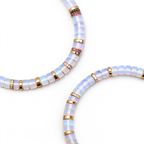 Celestial Opal & 18K Gold Moissanite Bracelet