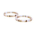Celestial Opal & 18K Gold Moissanite Bracelet