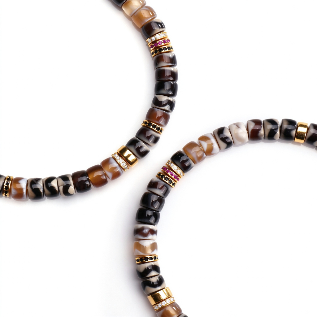 Sacred Eye Dzi Bead Protection Bracelet