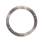 Smoky Lavender Nephrite Jade Gemstone Bracelet
