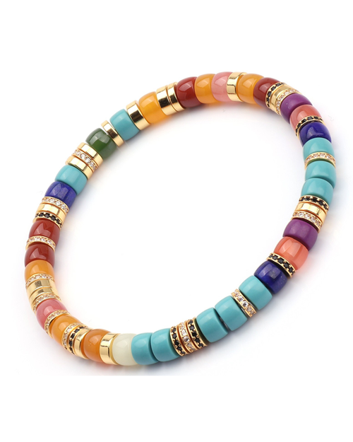 Kaleidoscope Natural Gemstone Bracelet