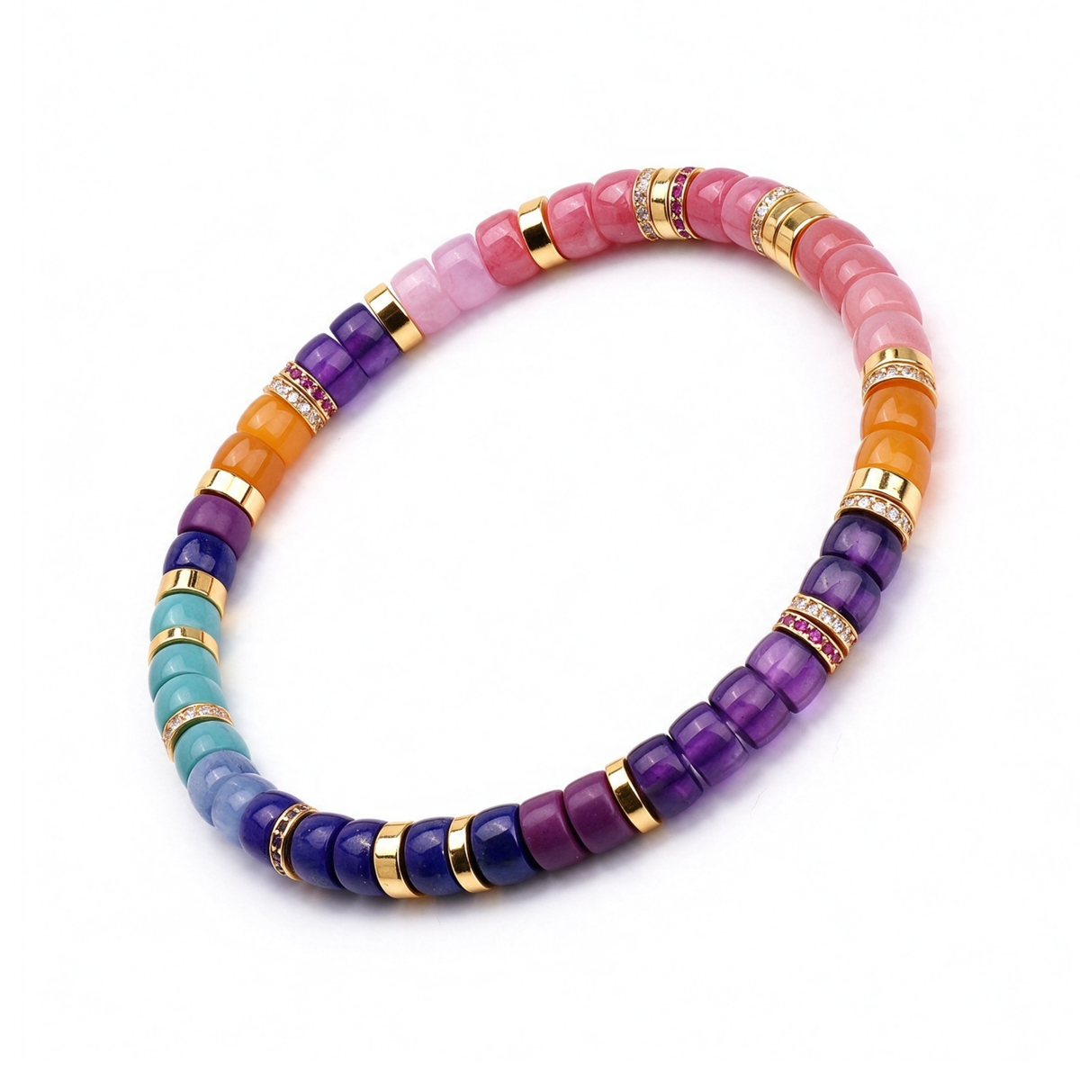 Rainbow Dopamine Adjustable Bracelet