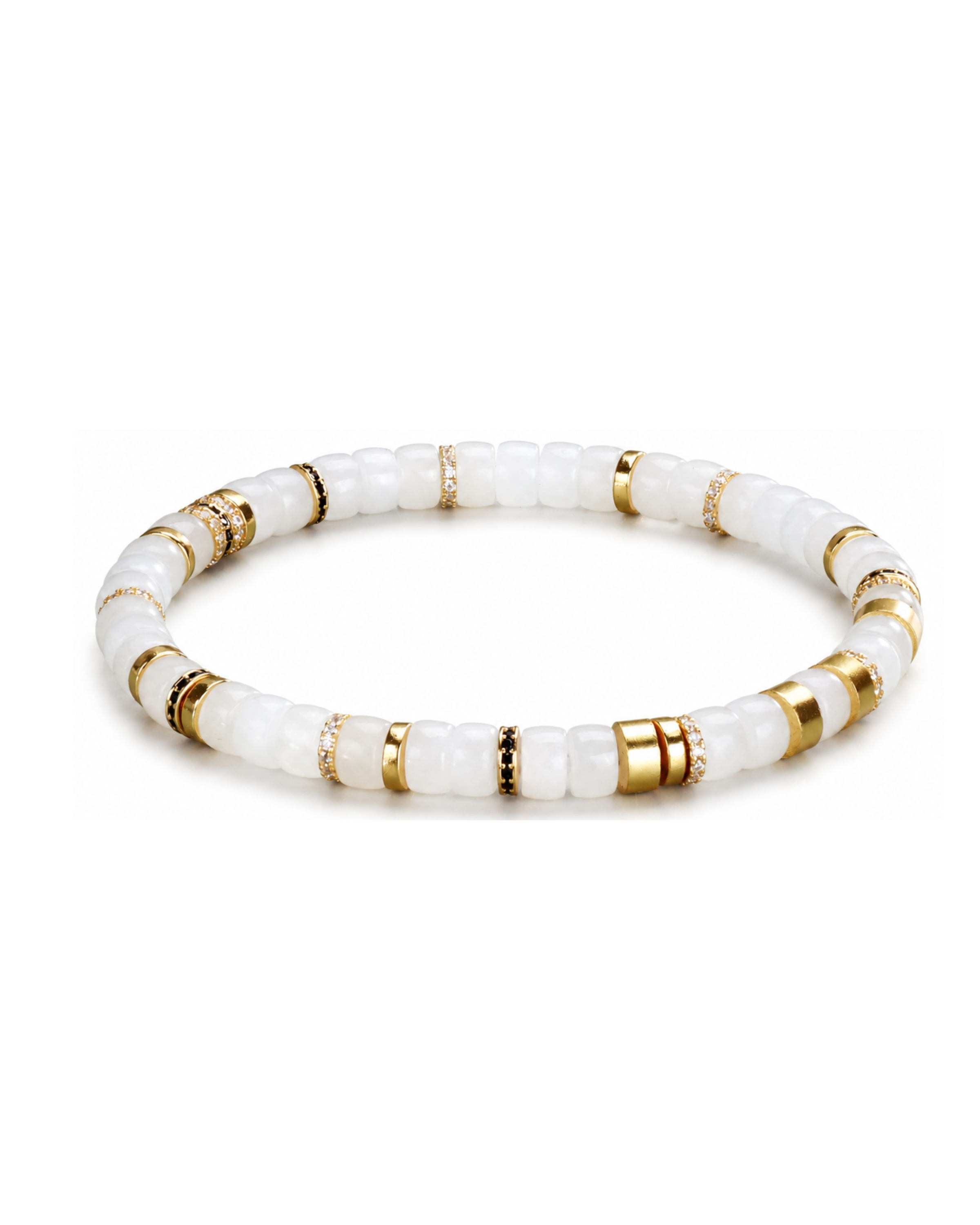 Seraphine Natural Hetian White Jade Bracelet