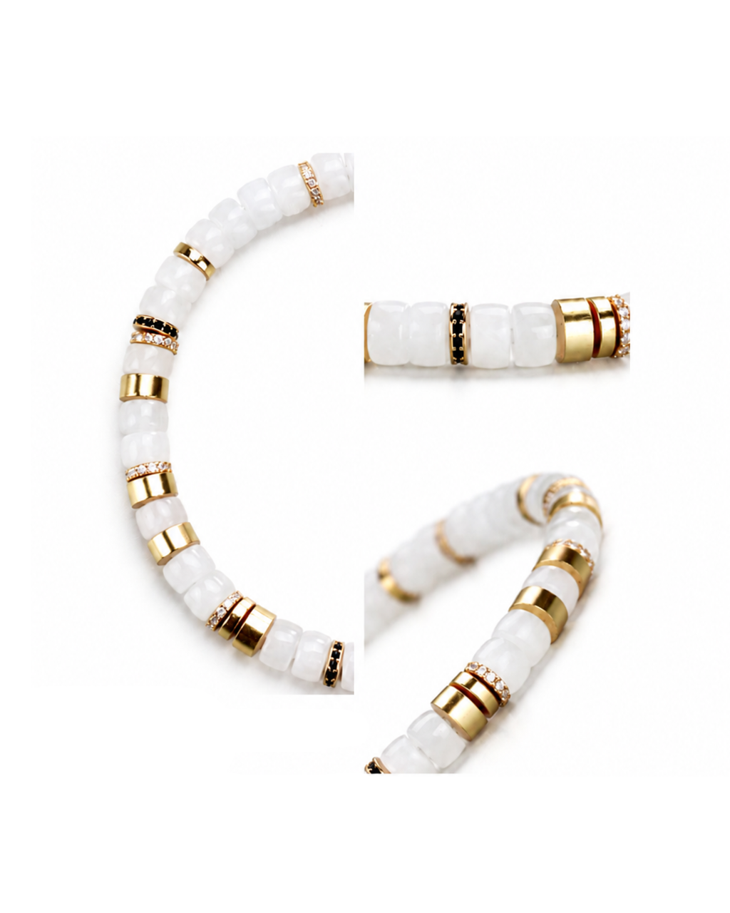 Seraphine Natural Hetian White Jade Bracelet