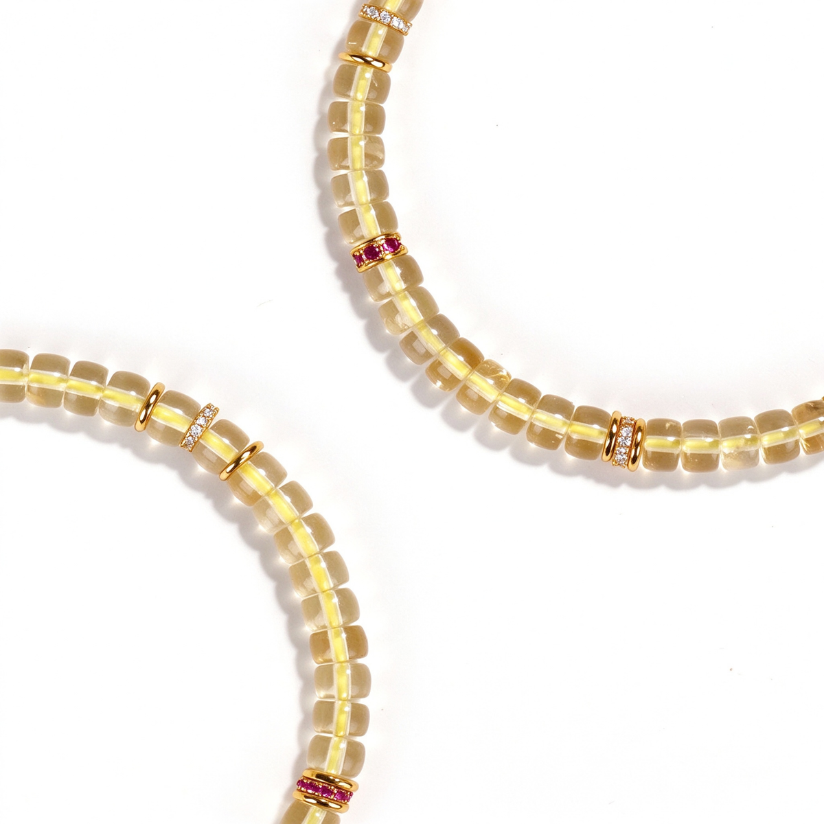 Women's Natural Citrine Disc Bracelet