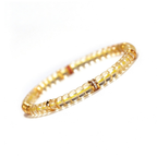 Women's Natural Citrine Disc Bracelet