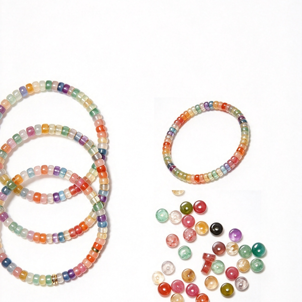 Colorful Gemstone Beaded Bracelet