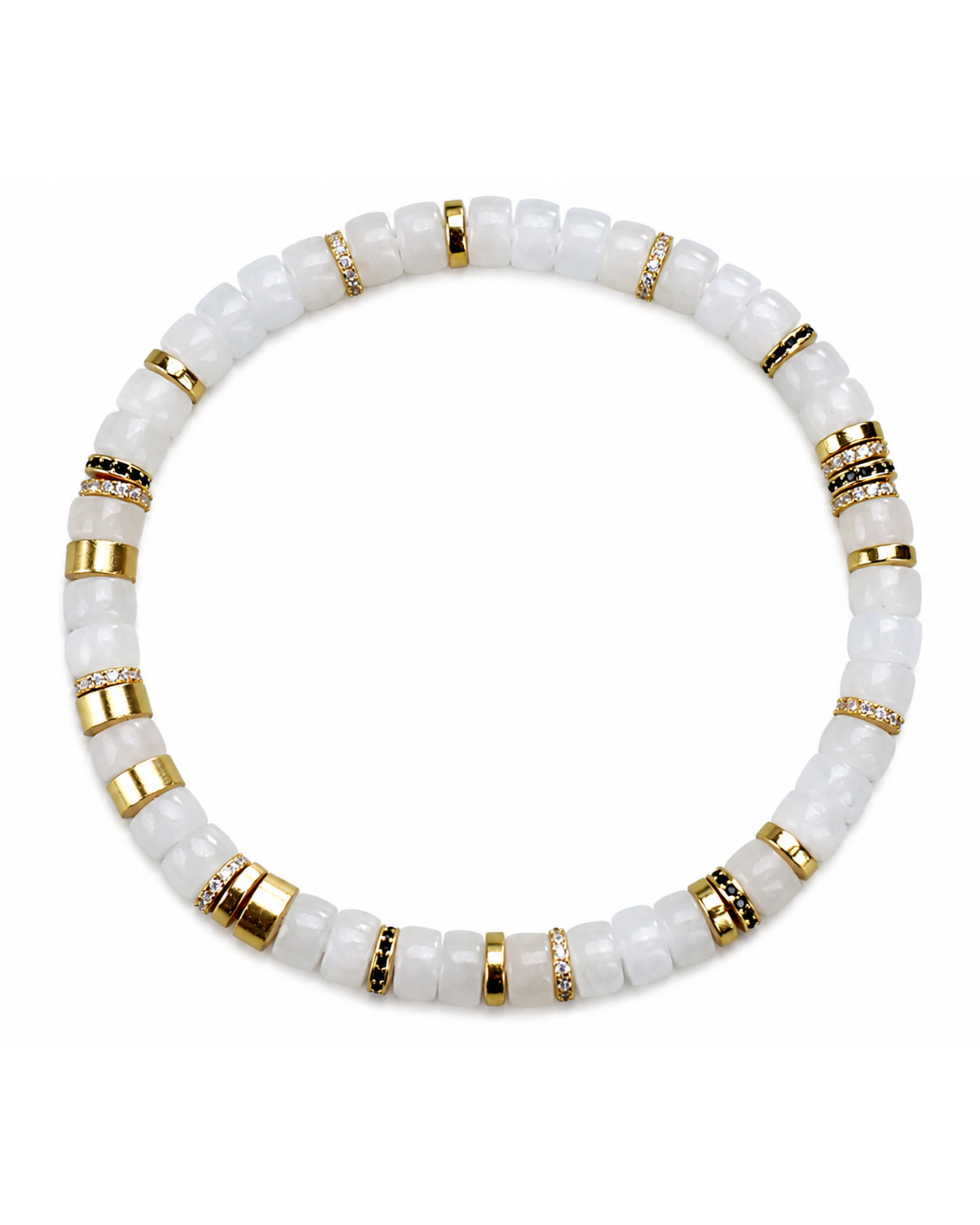 Seraphine Natural Hetian White Jade Bracelet
