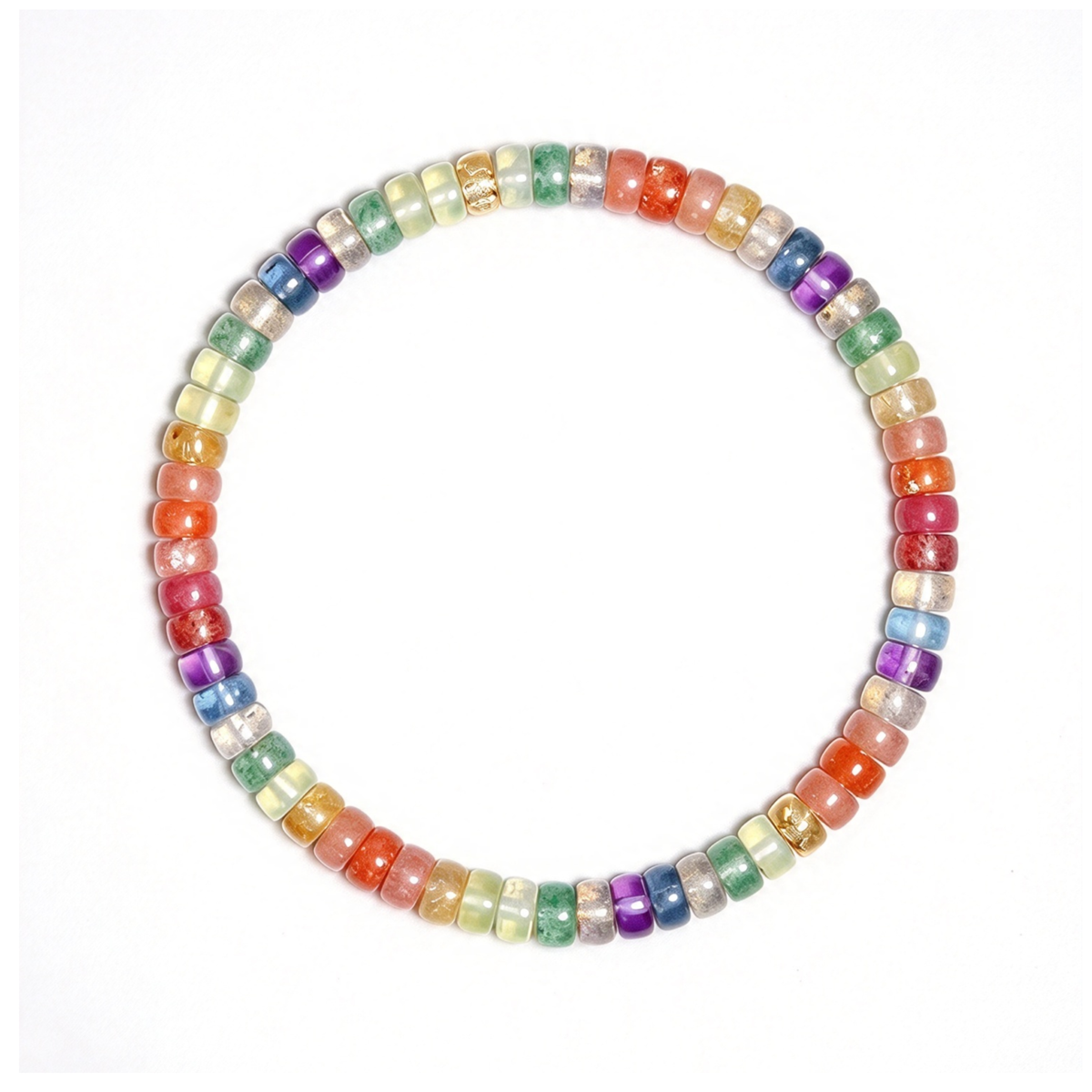 Colorful Gemstone Beaded Bracelet